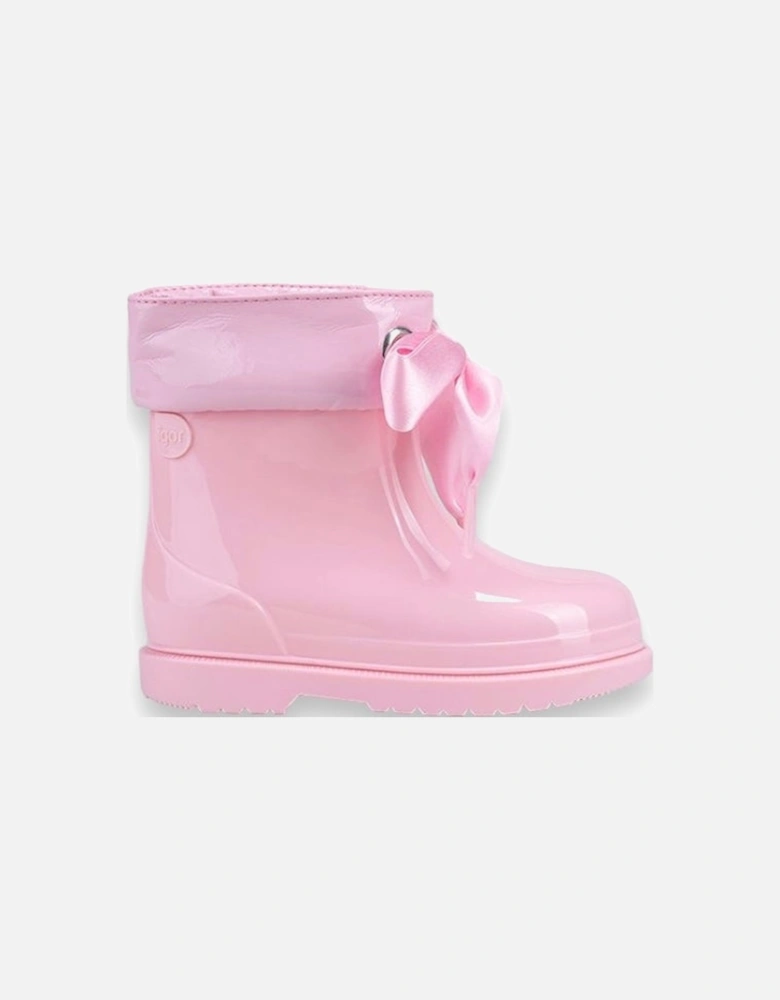 Pink Bow Boots