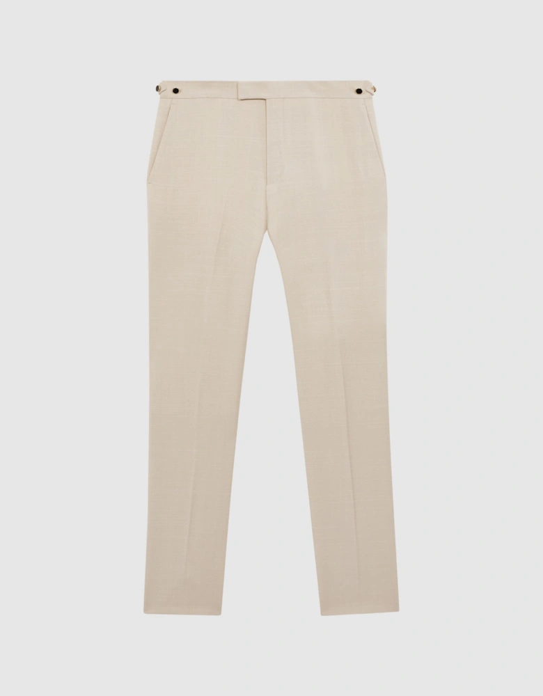 Slim Fit Textured Side Adjuster Trousers