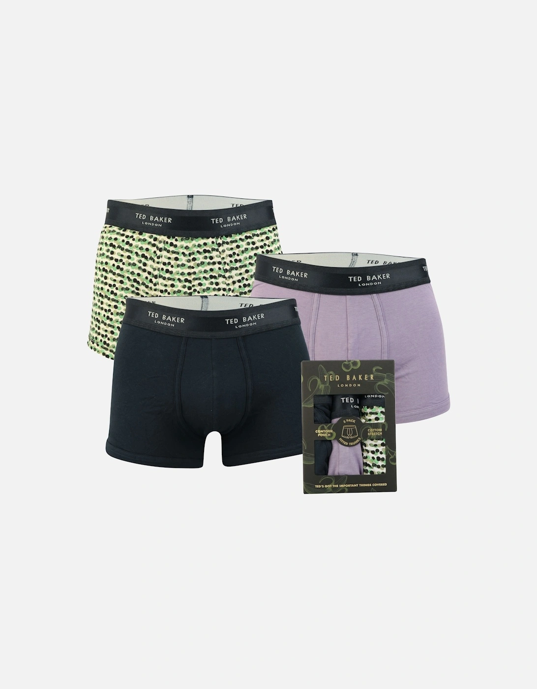 Mens 3-Pack Cotton Trunk, 3 of 2