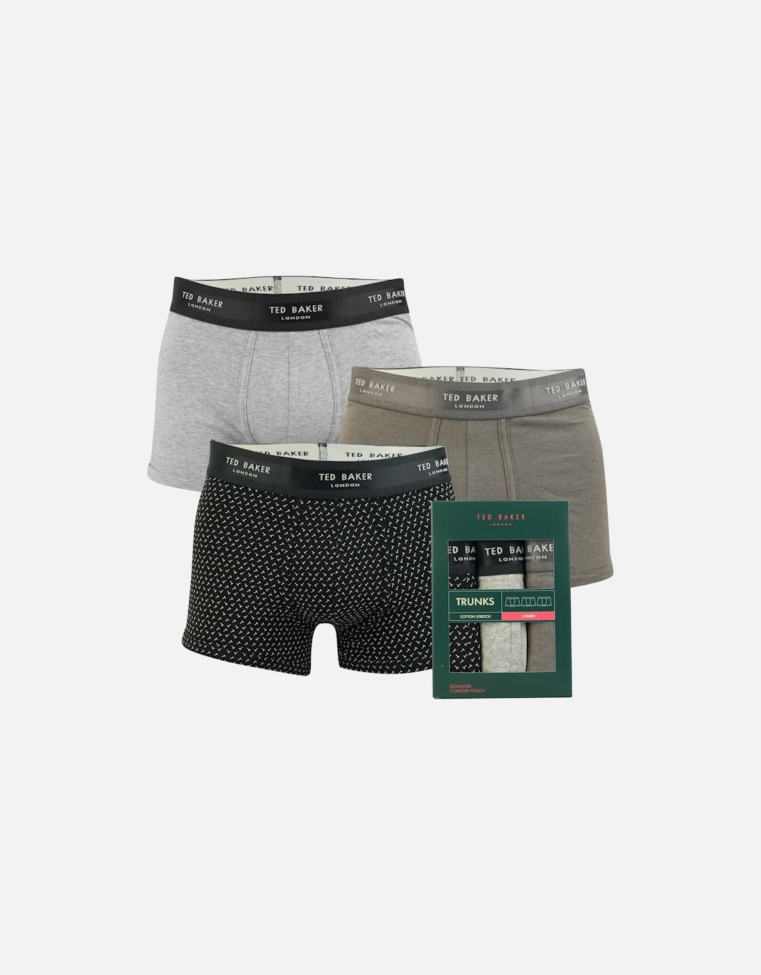 Mens 3-Pack Cotton Trunk, 2 of 1