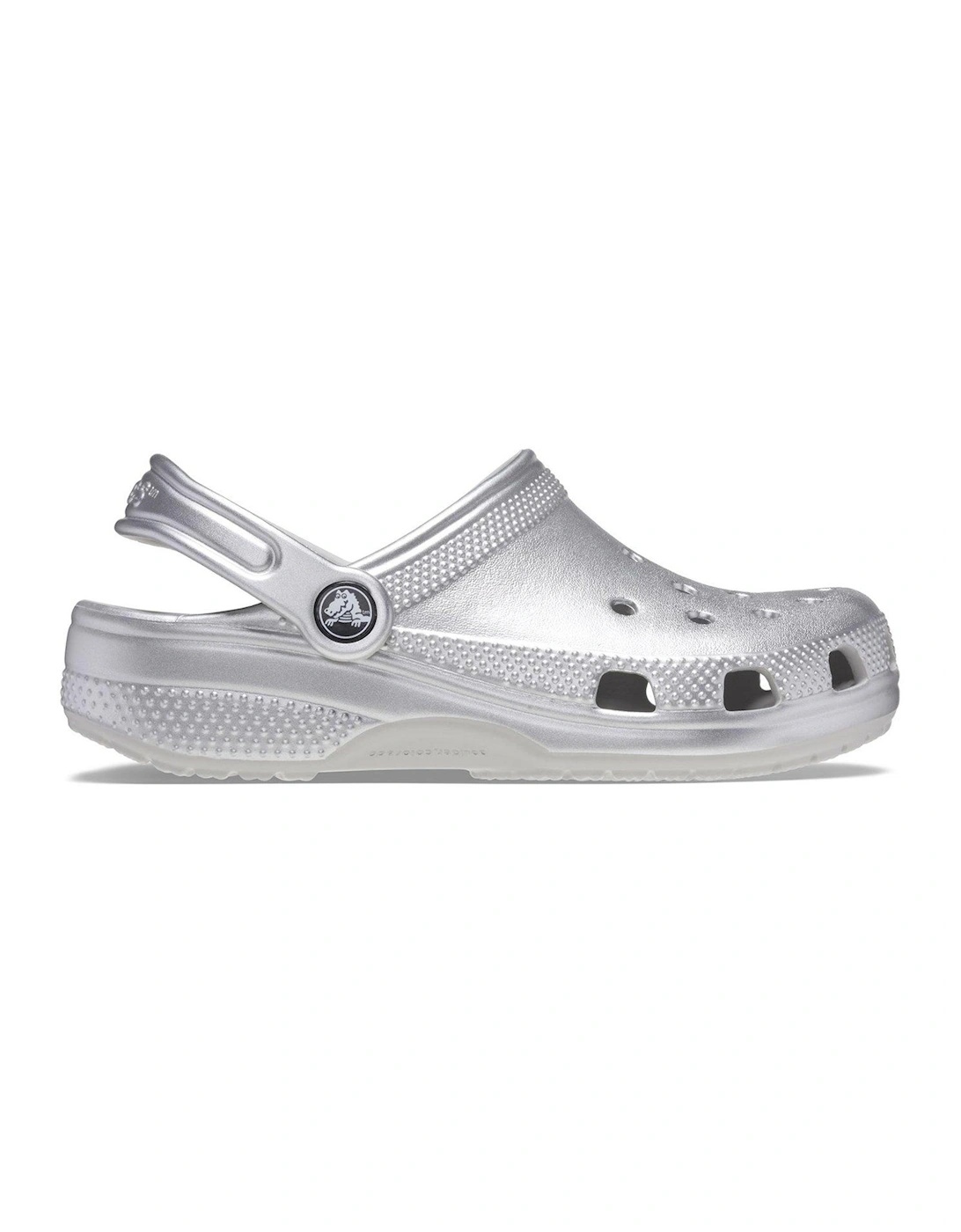 Kids Classic Clog Graphics Sandal - Silver, 2 of 1