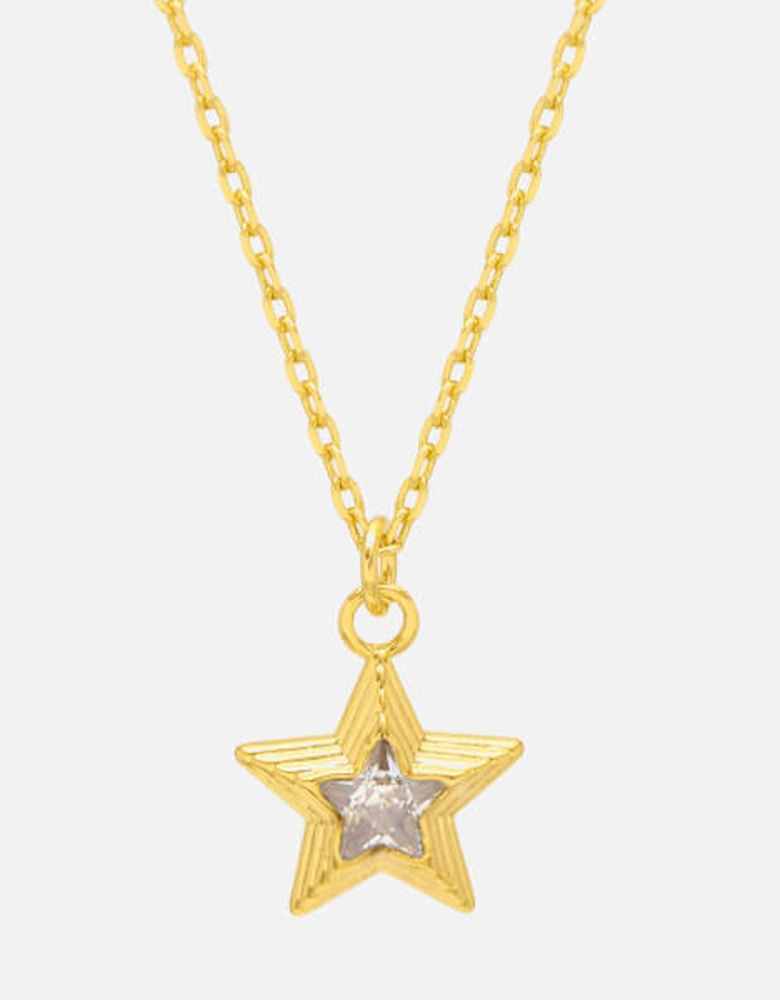 Blue Star Gold-Tone Necklace
