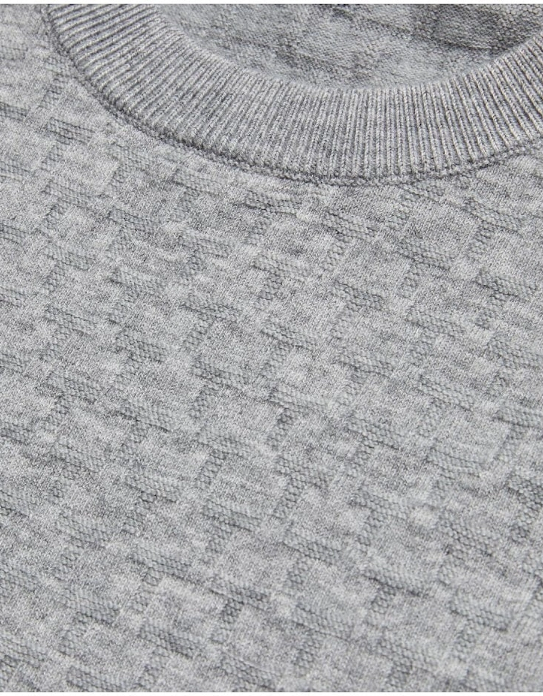 Loung Mens Long sleeve Jumper Grey Marl