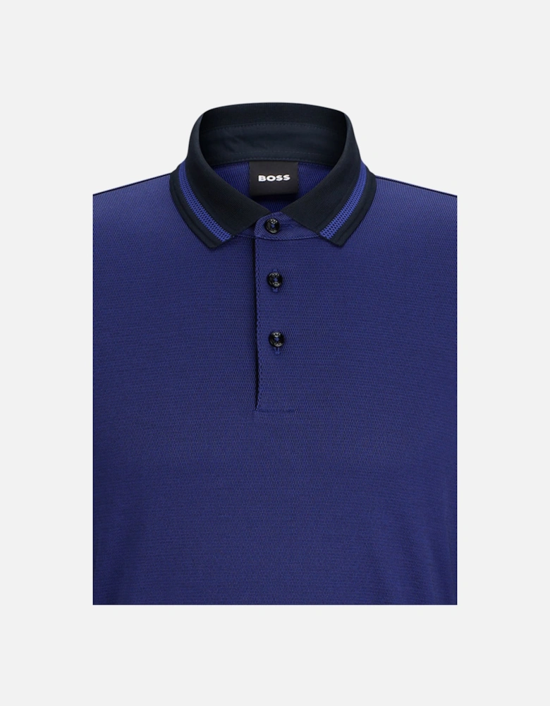 Boss Pleins 23 Long Sleeved Polo Shirt Dark Blue
