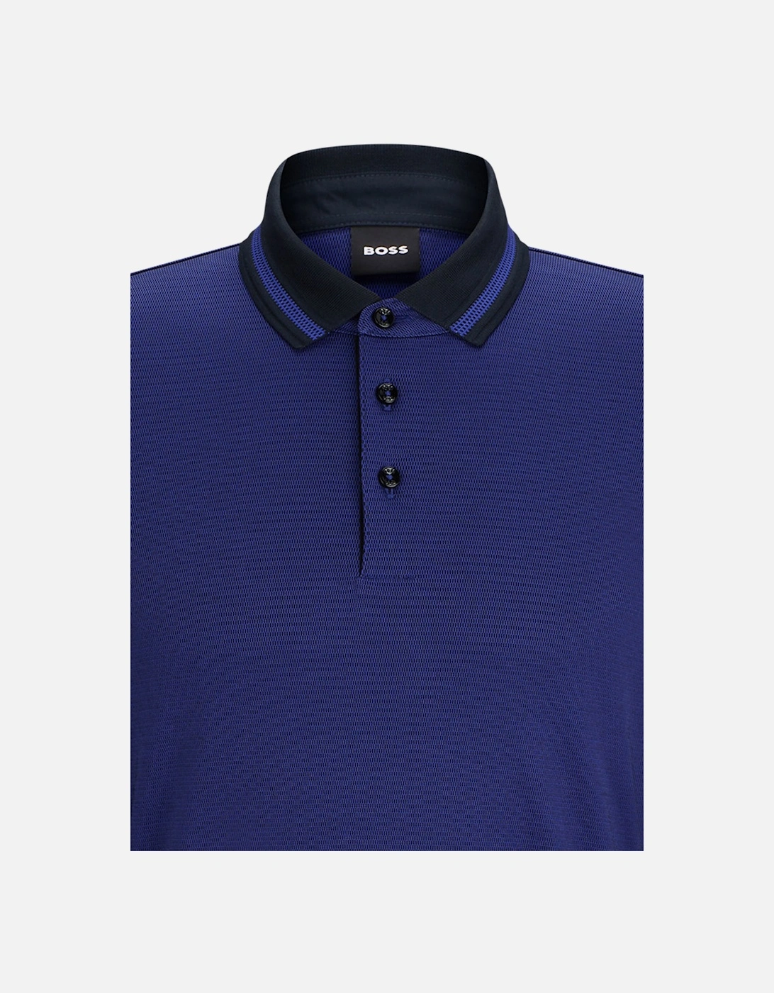 Boss Pleins 23 Long Sleeved Polo Shirt Dark Blue