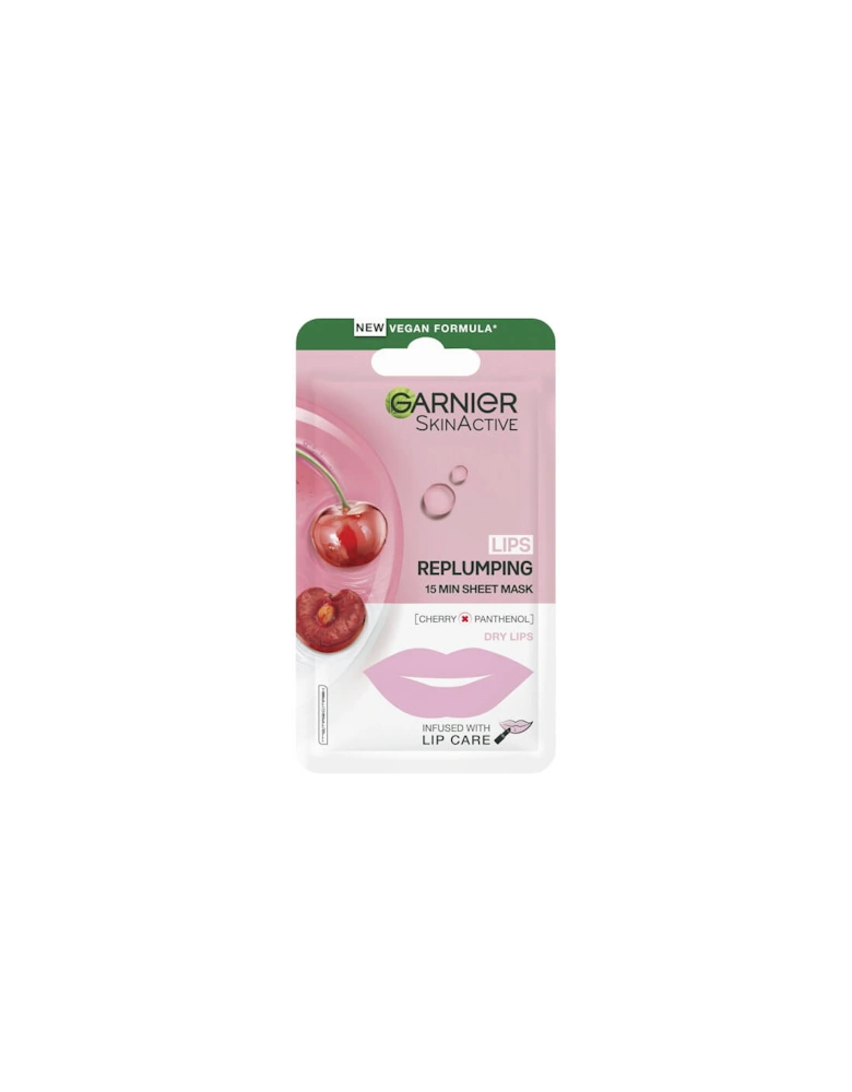SkinActive Moisture Bomb Cherry Lip Mask 5g - Garnier