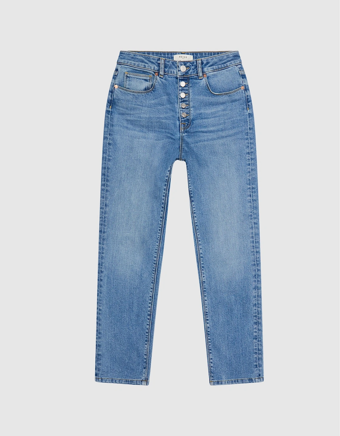 High Rise Straight Leg Jeans, 2 of 1