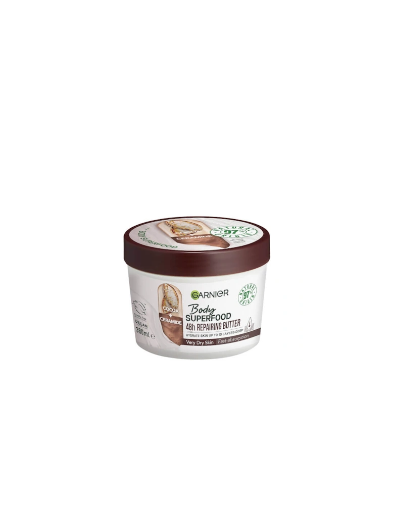 Body Superfood, Repairing Body Butter, Cocoa and Ceramide, 380ml