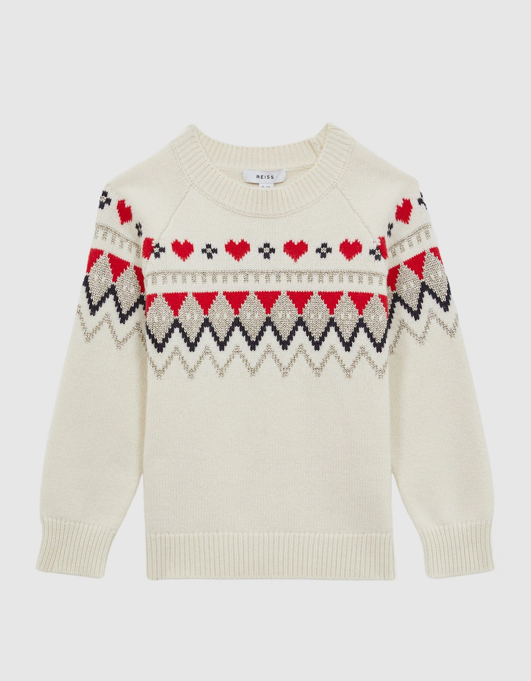 Relaxed Wool-Cotton Argyle Jumper, 2 of 1
