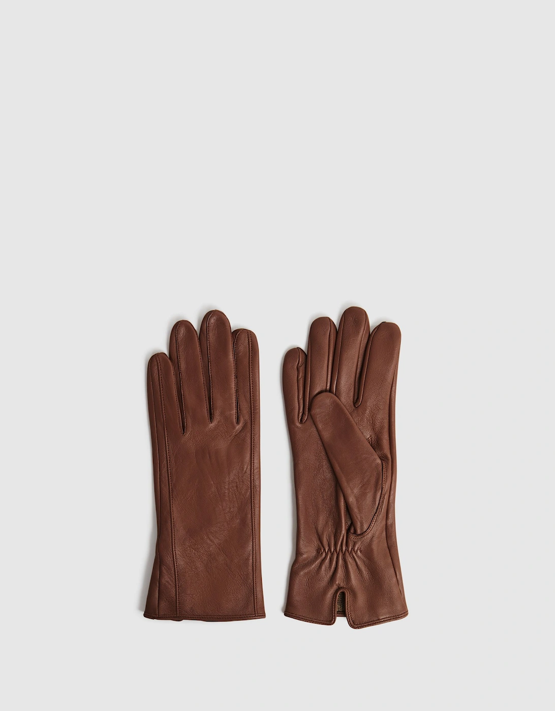 Leather Ruched Gloves, 2 of 1