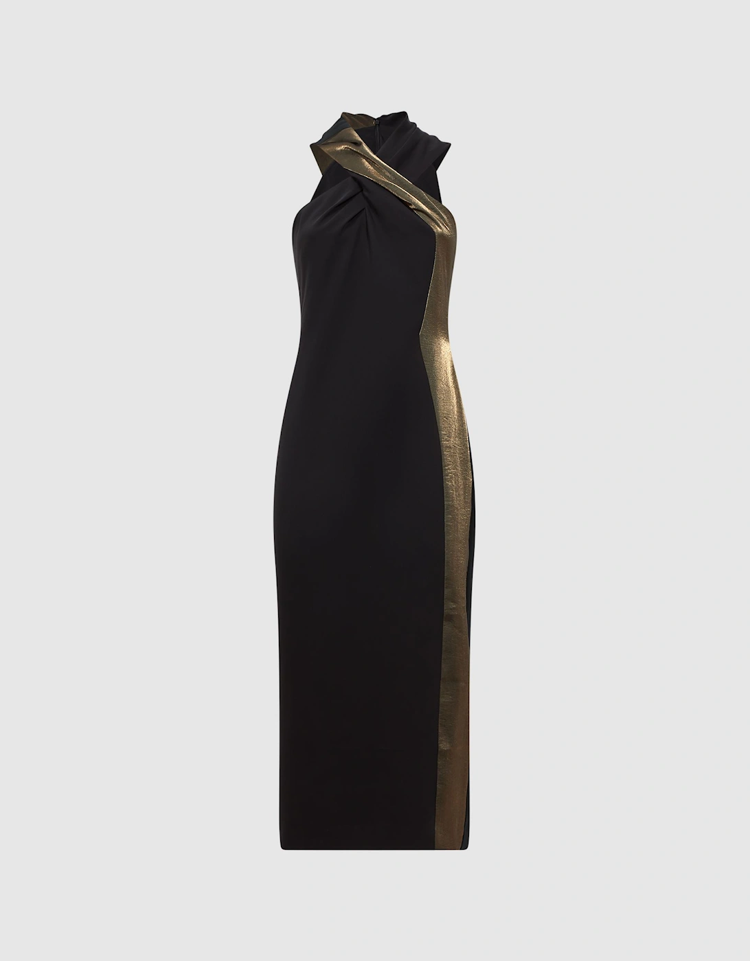 Metallic Stripe Bodycon Midi Dress, 2 of 1