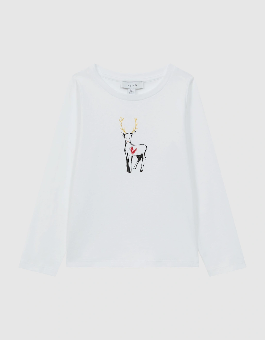 Cotton Reindeer Long Sleeve T-Shirt, 2 of 1