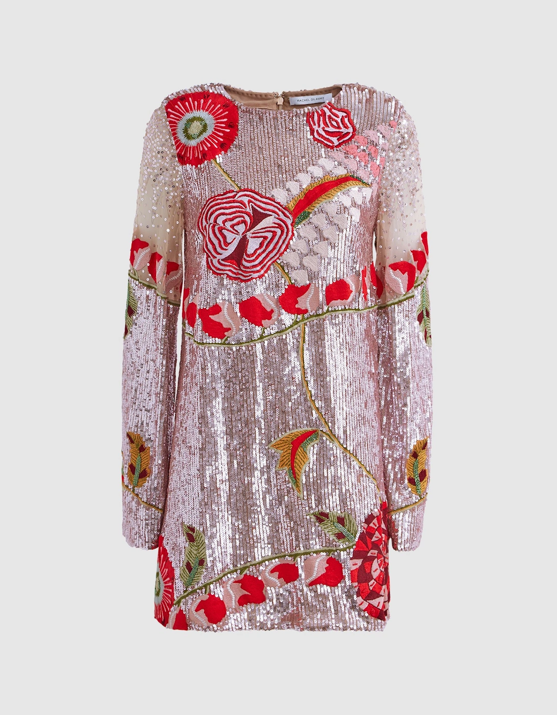 Rachel Gilbert Sequin Embroidered Mini Dress, 2 of 1