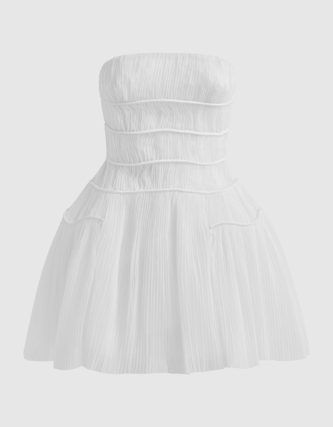 Rachel Gilbert Strapless Pleated Mini Dress, 2 of 1