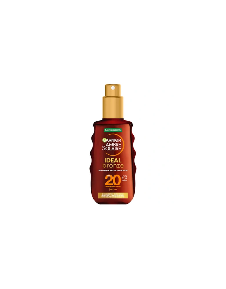 Ambre Solaire Ideal Bronze Protective Oil SPF20  Sun Cream Spray 150ml