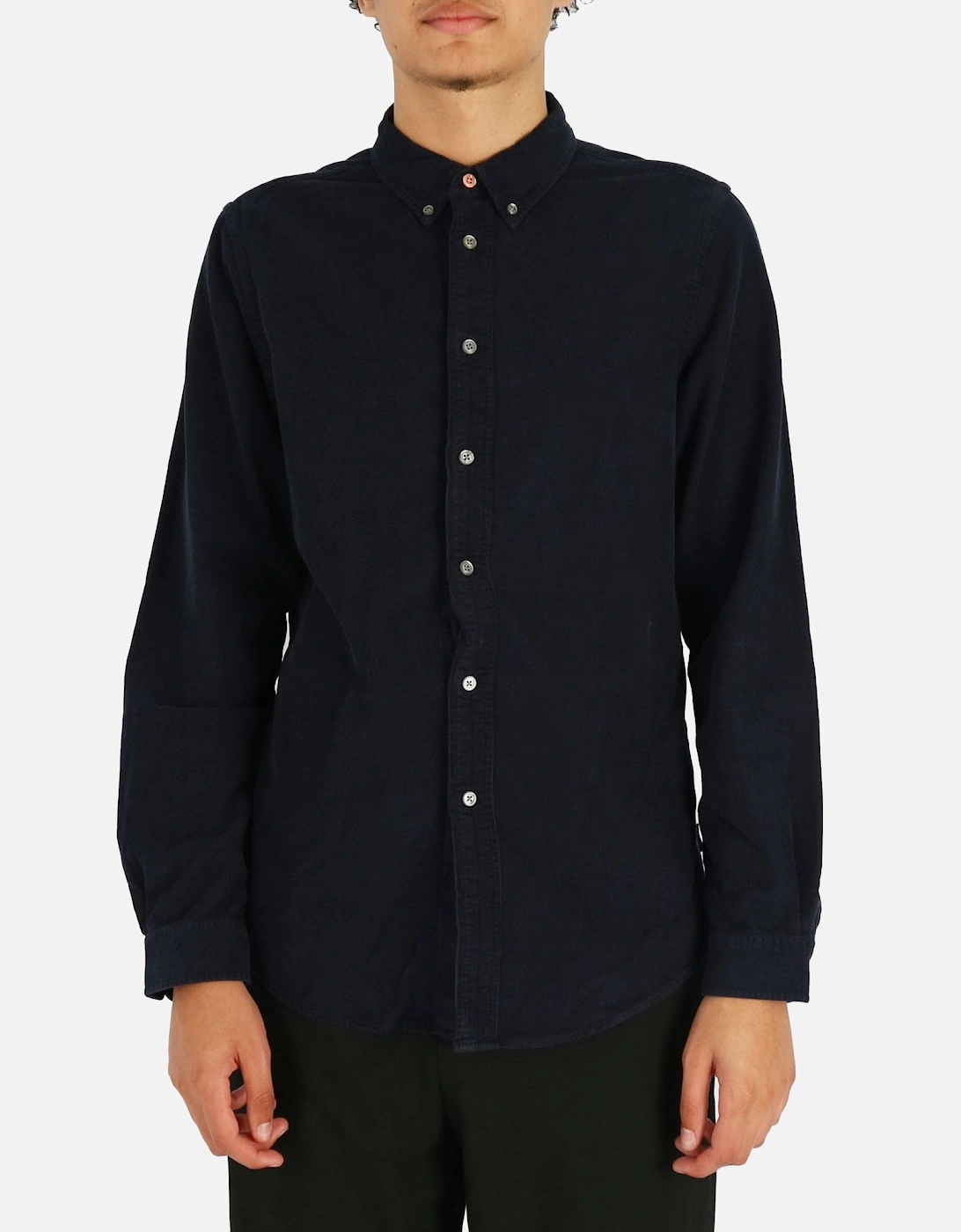 Tailored Button Down Navy Cord Shirt, 5 of 4