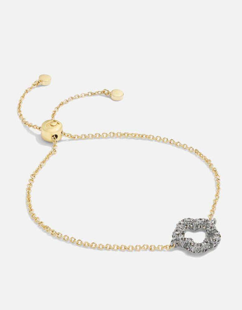 Tearose Slider Gold-Tone Bracelet