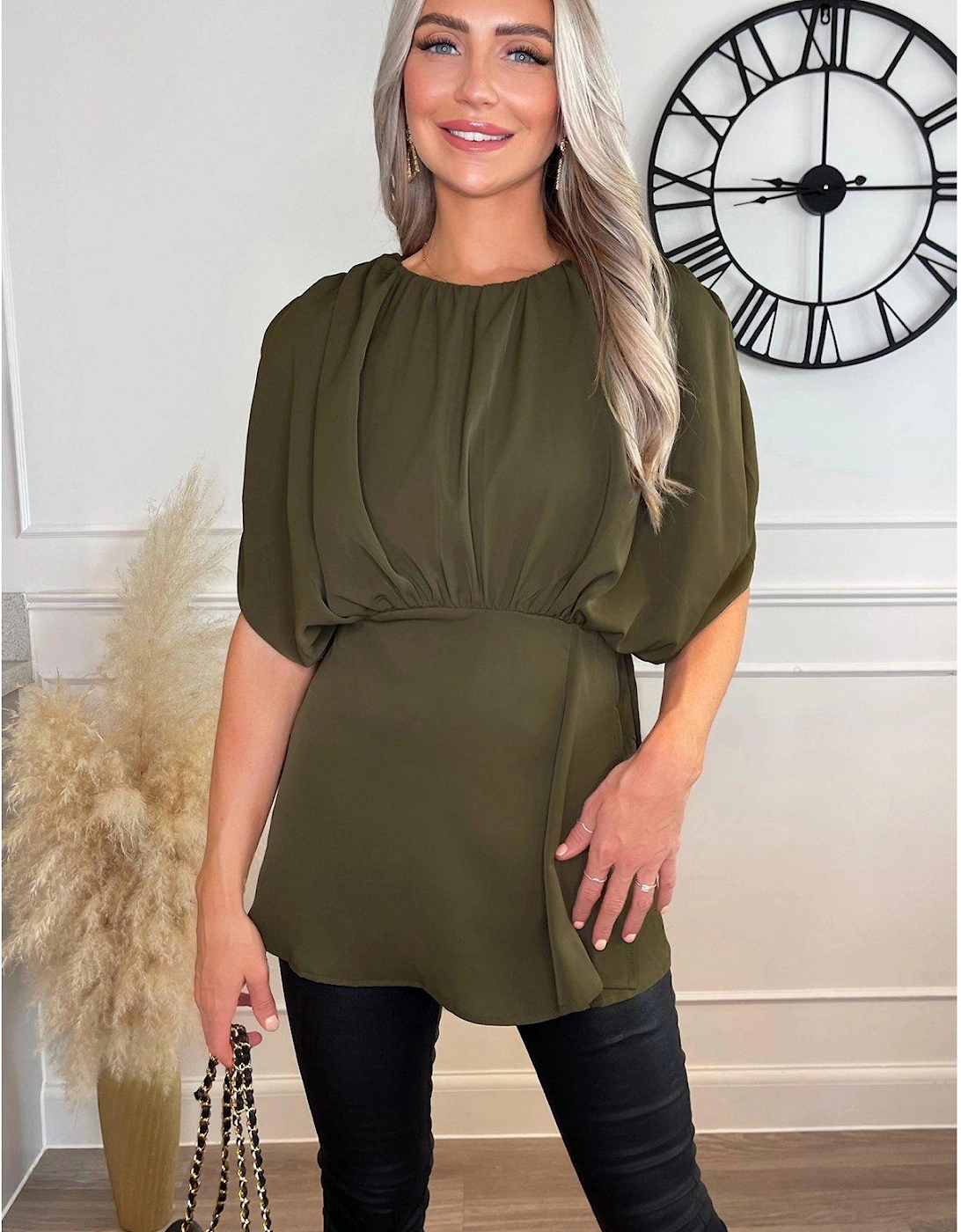 Olive Batwing Sleeve Top, 4 of 3