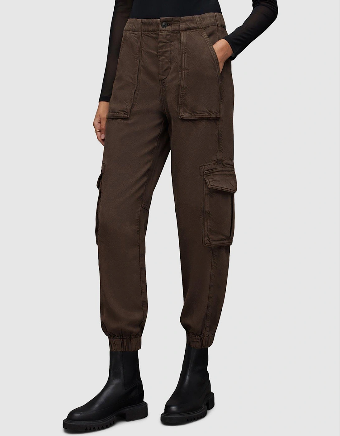 Frieda Tencel Trousers - Warm Cacao Brown, 3 of 2