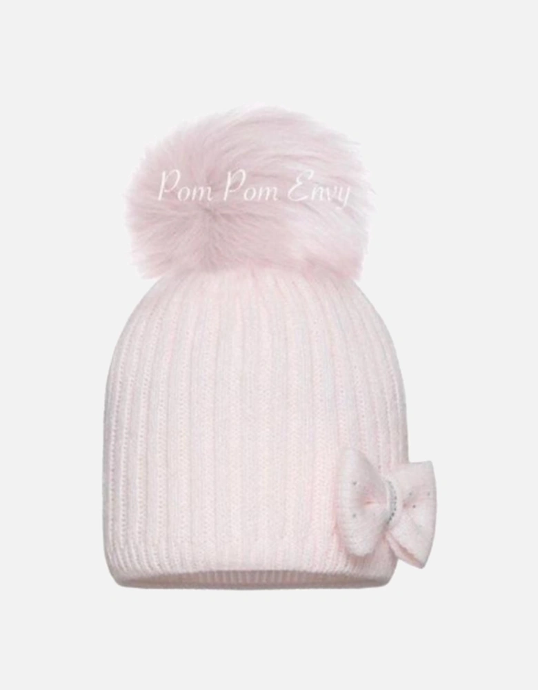 Pink Single Bow Hat