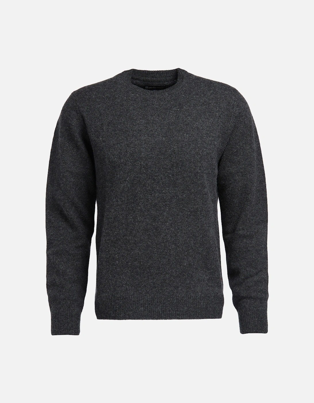 Barour Patch Crew Neck Jumper Charcoal, 6 of 5