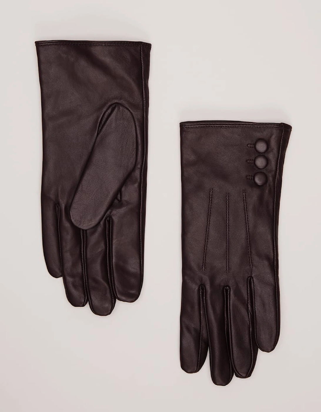 Button Leather Gloves, 2 of 1