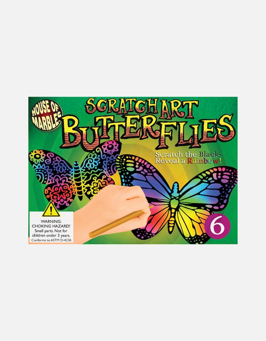 Scratch Art Set Butterflies, 4 of 3