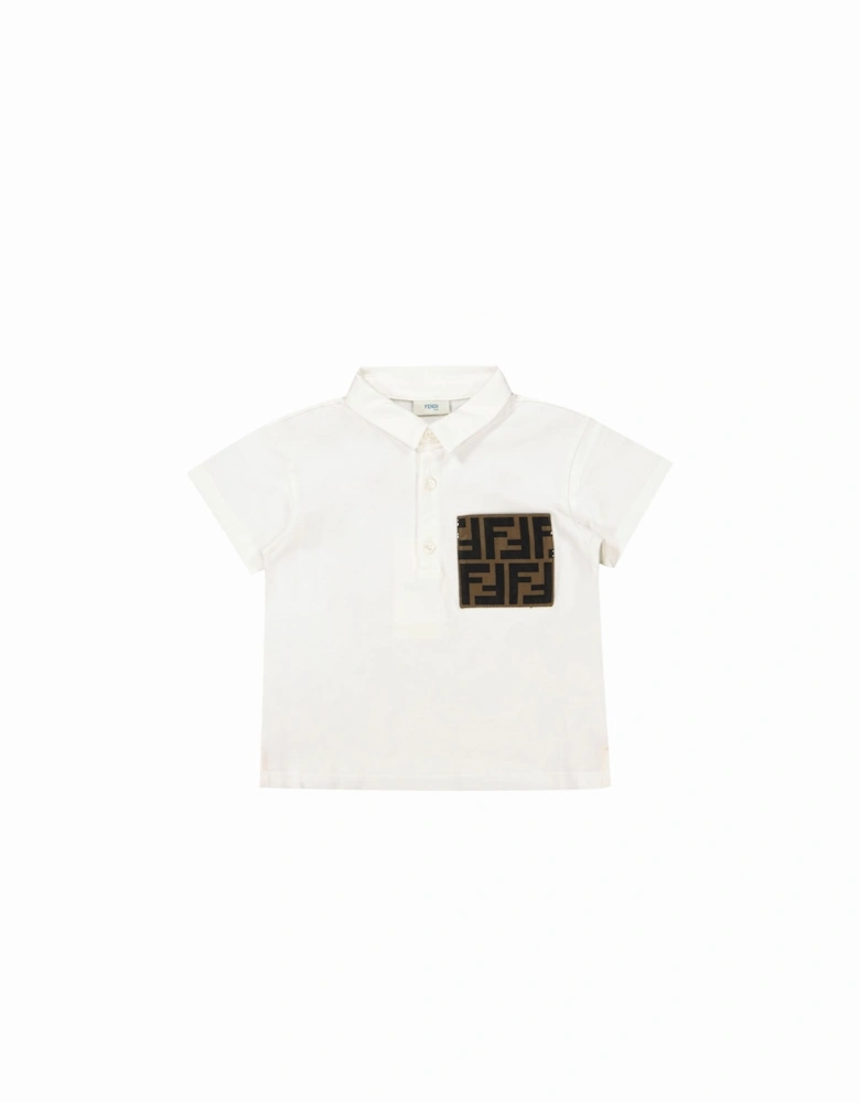 Baby Unisex FF Logo Polo White