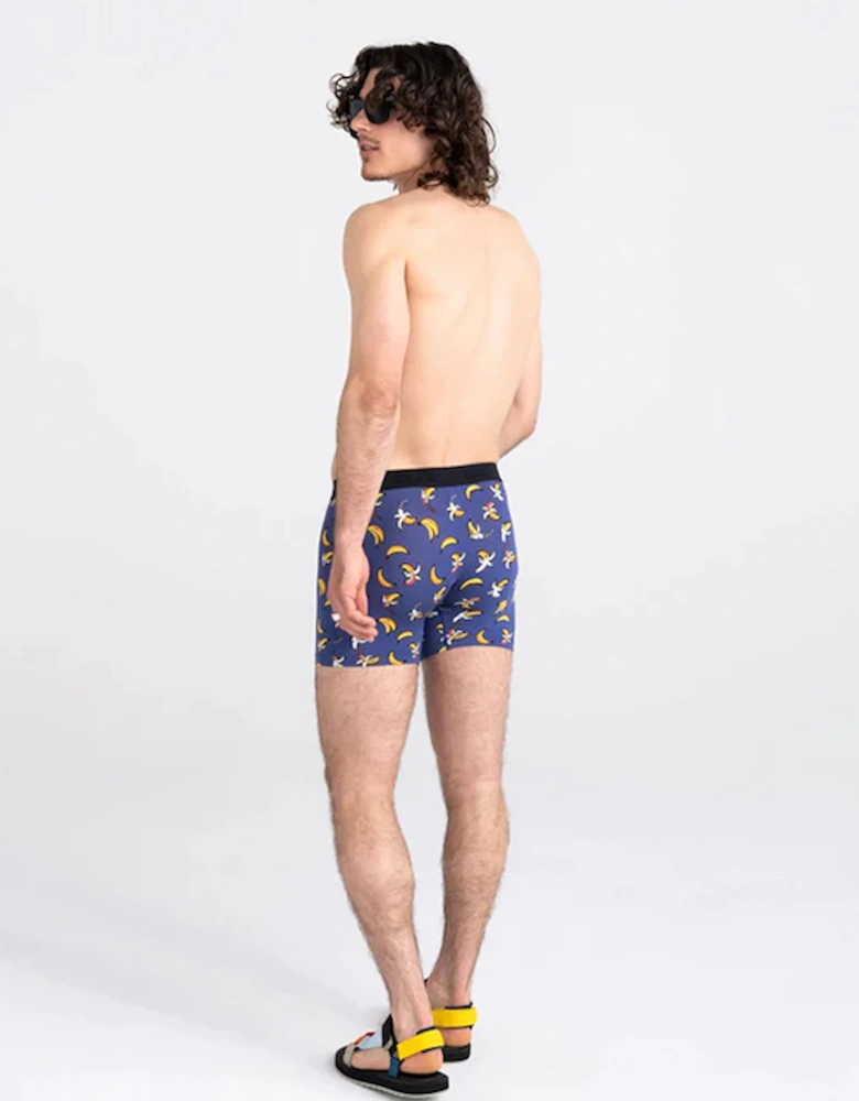 Vibe Super Soft Boxer Brief Rainbow Bananas Navy