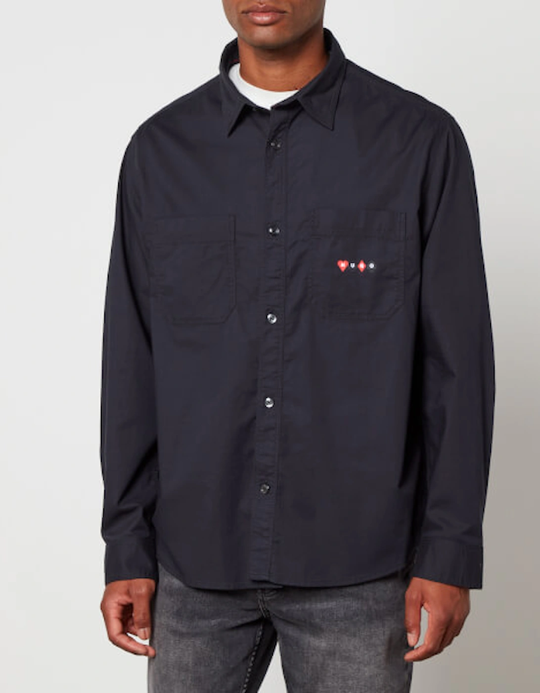 HUGO Erato Card Cotton-Poplin Shirt, 2 of 1
