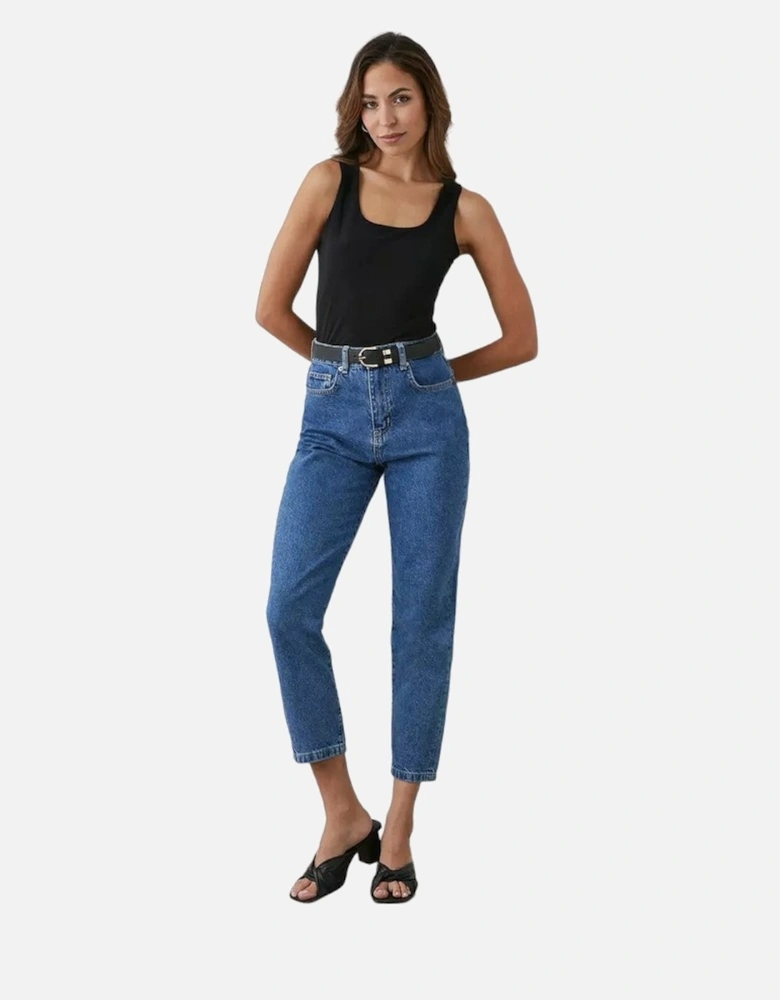 Womens/Ladies Straight Ankle Grazer Jeans