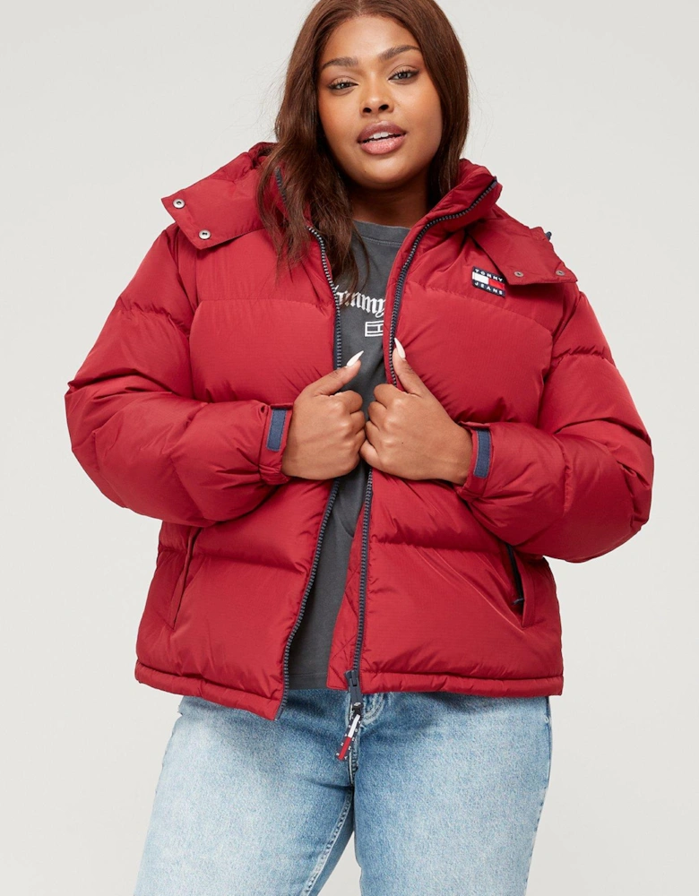 Curve Alaska Quilted Puffer Jacket - Red