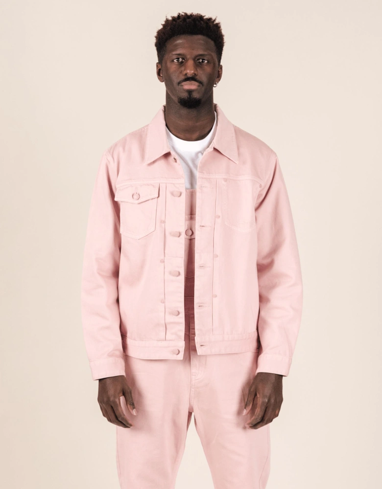 Denim Battle Jacket Dusty Pink