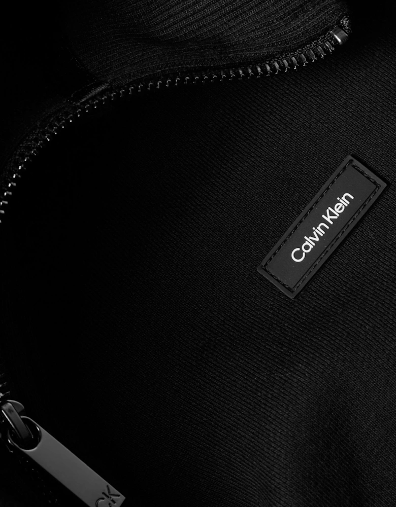 Cotton Comfort Half Zip Knitwear Black