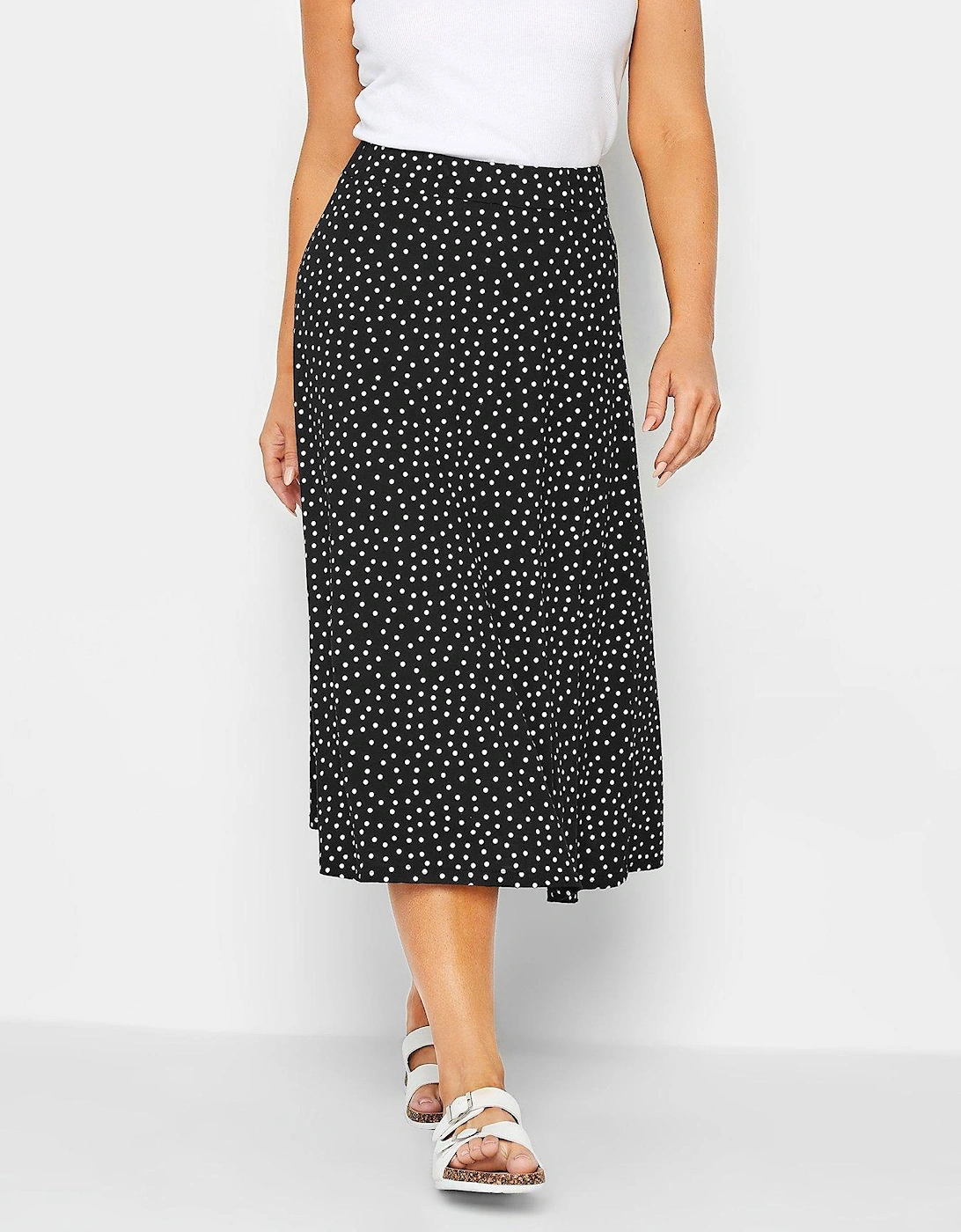 Black Spot Jersey Printed Skirt, 2 of 1