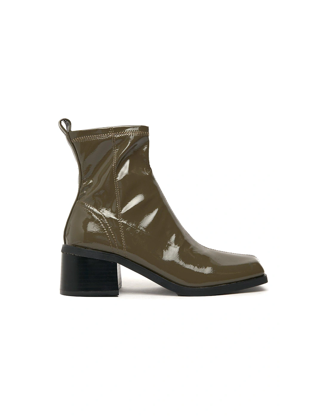Blake Patent Stretch Boot - Green, 2 of 1