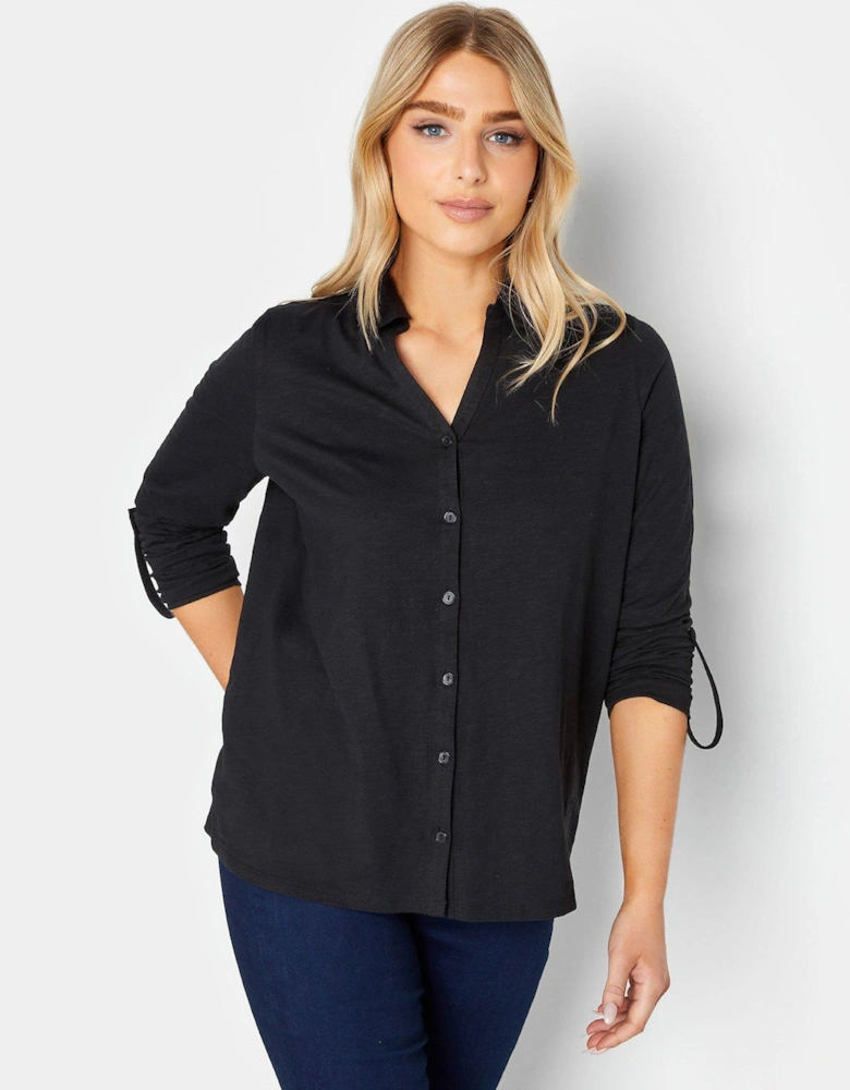 Casual Jersey Shirt - Black