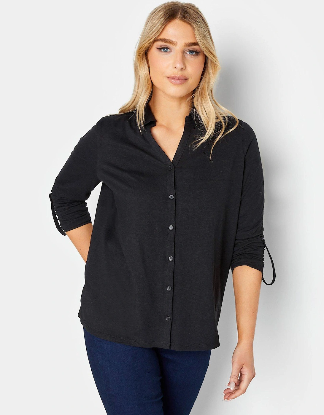 Casual Jersey Shirt - Black, 2 of 1