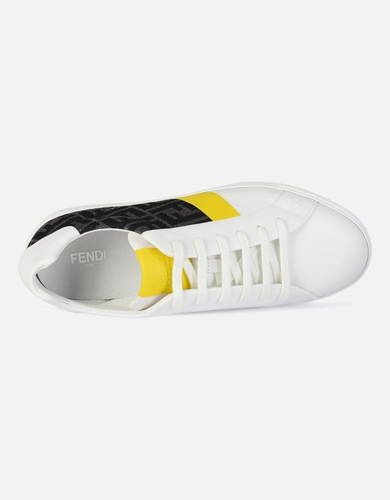 FF-Logo Print Lace-Up Sneakers