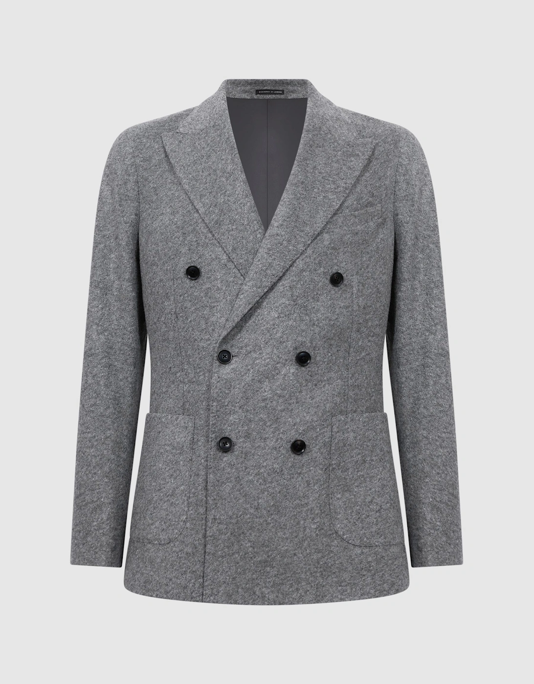 Slim Fit Double Breasted Wool Blend Blazer, 2 of 1