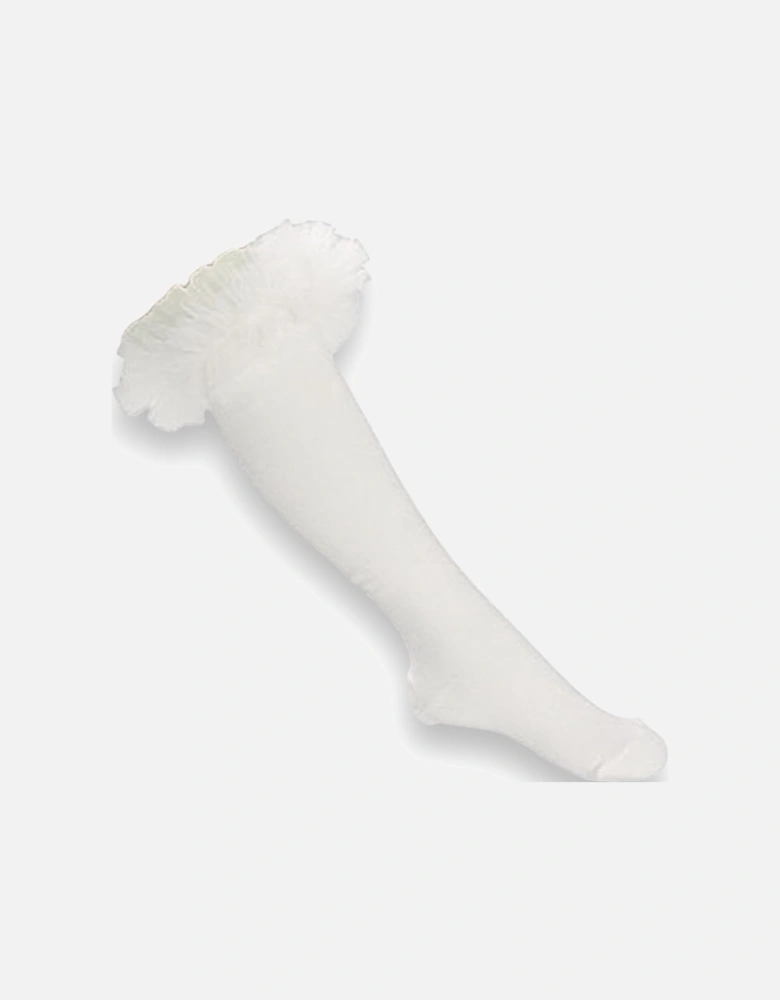 Winter White Tutu Knee Socks