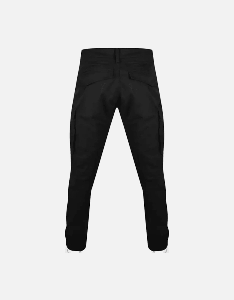 Canvas Zip Black Cargo Pant