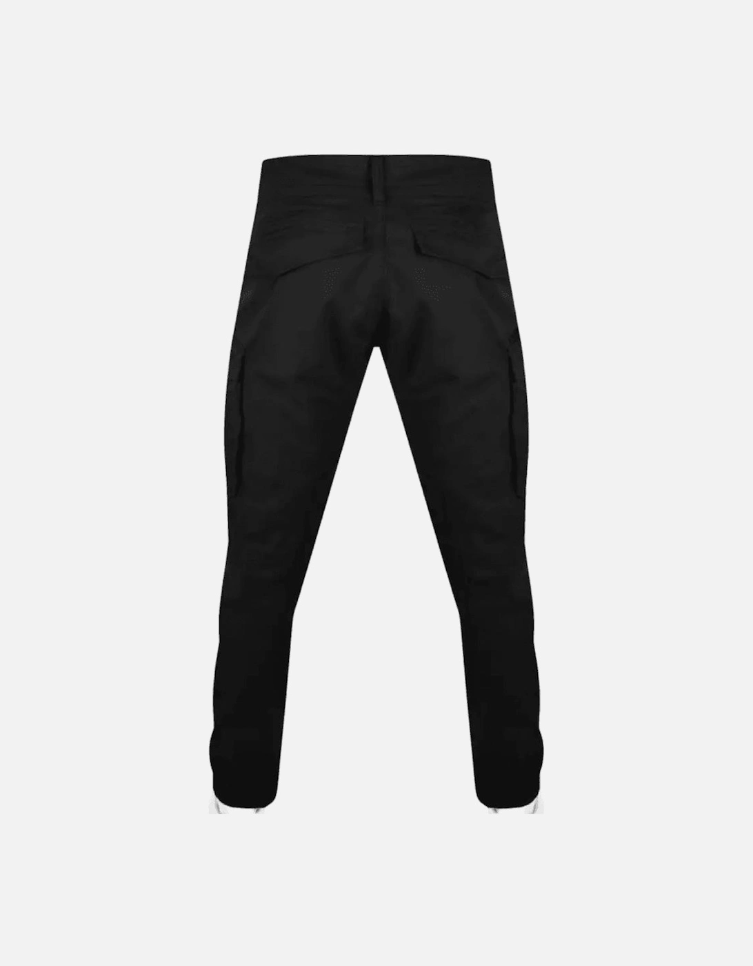 Canvas Zip Black Cargo Pant