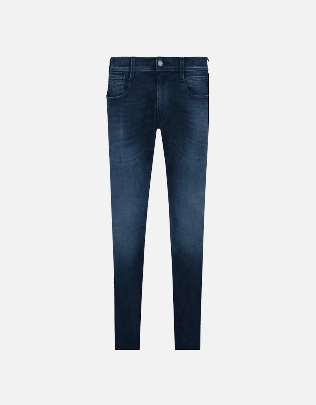 Anbass Hyperflex Stretch Dark Wash Slim Fit Jeans, 3 of 2