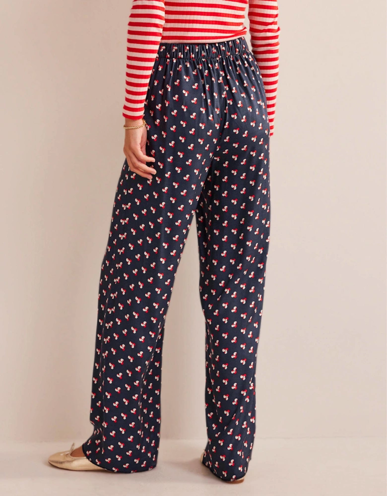 Printed Pull-On Trousers