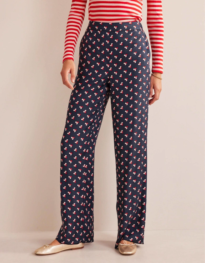 Printed Pull-On Trousers