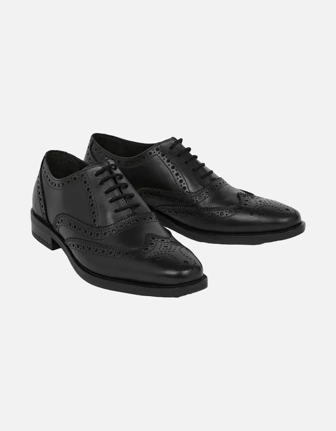 Mens Leather Airsoft Brogues, 5 of 4