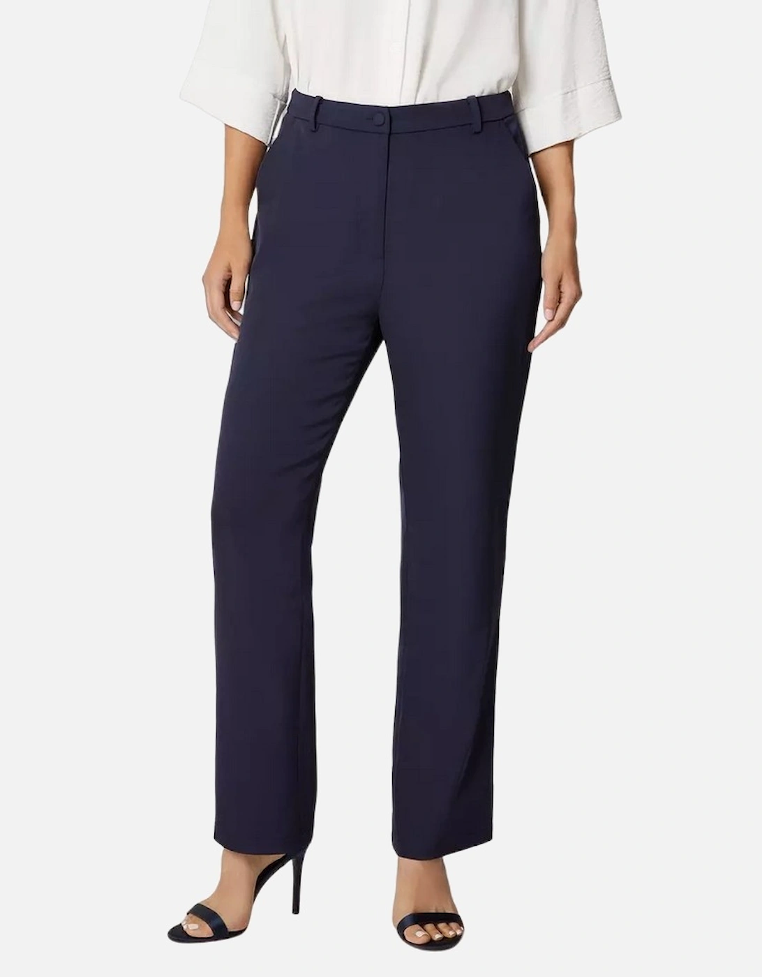 Womens/Ladies High Waist Tapered Trousers, 5 of 4