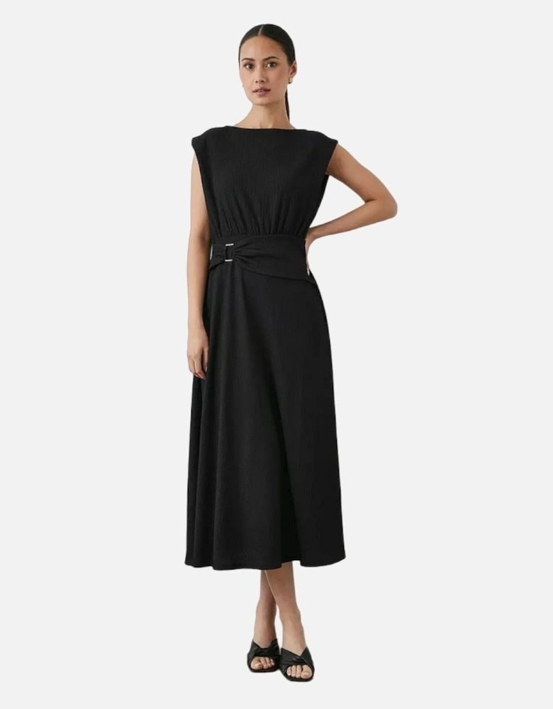 Womens/Ladies Jersey Belt Midi Dress