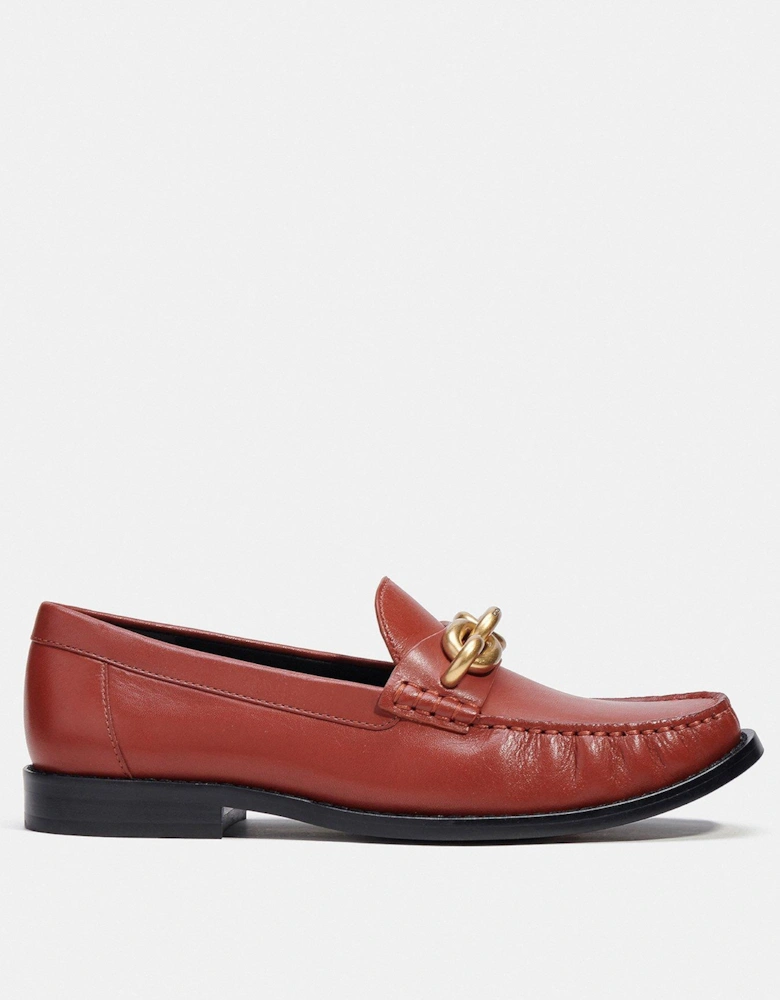 Jess Leather Loafer - Rust